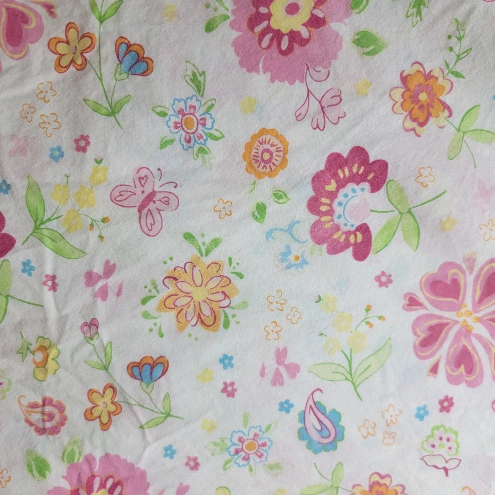 Pottery Barn Kids Garden Party Full 4 Pc Sheet Set Organic Cotton Floral  2011